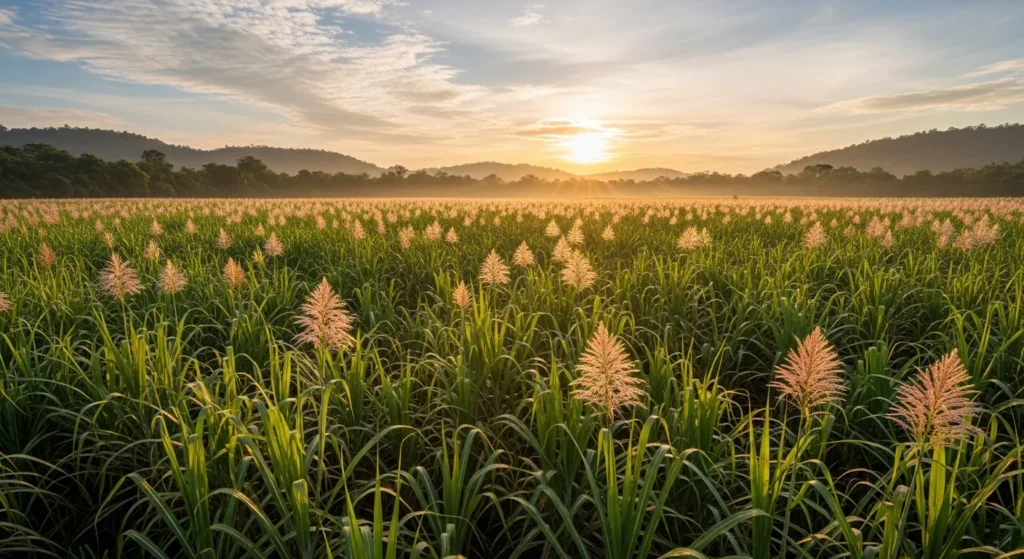 Cultivo de caña de azúcar en Centroamérica, endulzante natural y tradicional